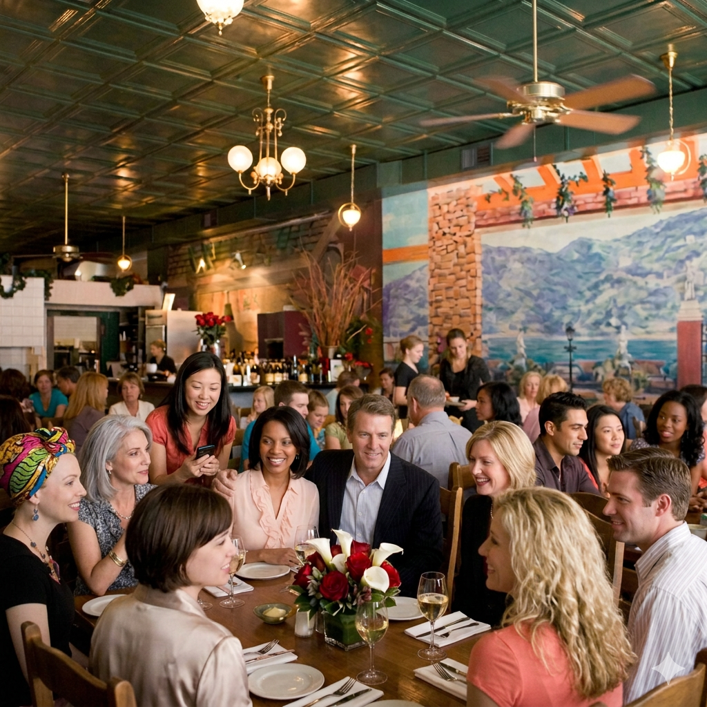 Elegant dinner party